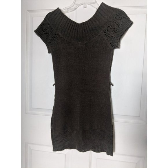 S Olive Green Knit Sweater Dress - Picture 2 of 10